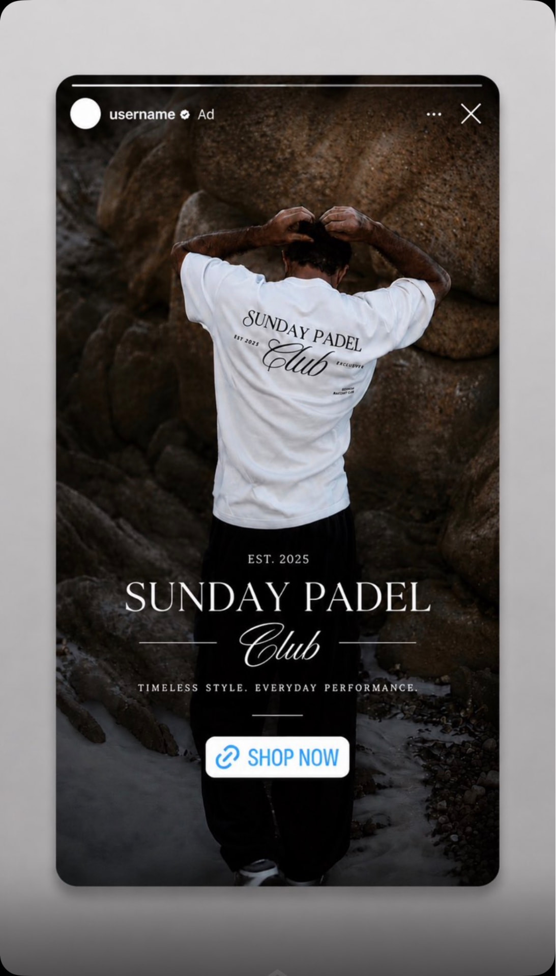 Creative example 2 — Lifestyle brand story