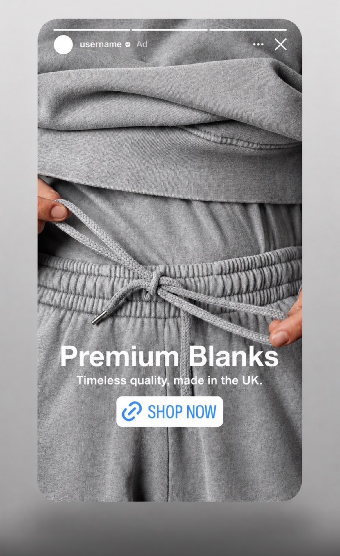 Creative example 7 — Premium blanks